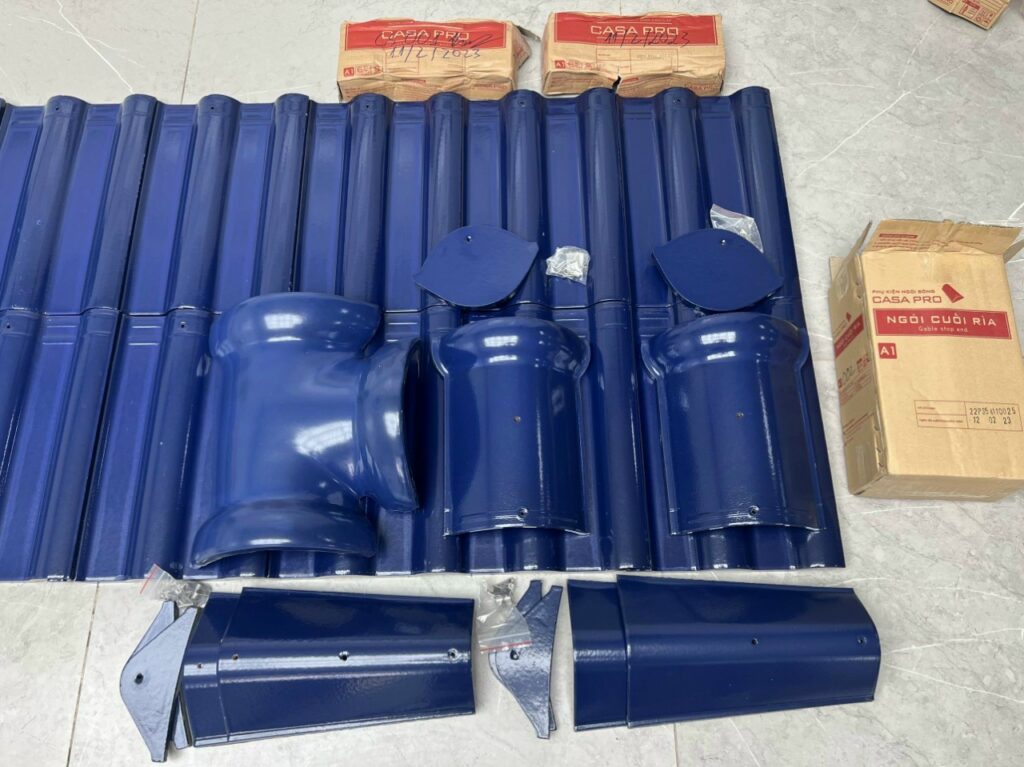 Ngói Nhựa Màu Xanh Dương